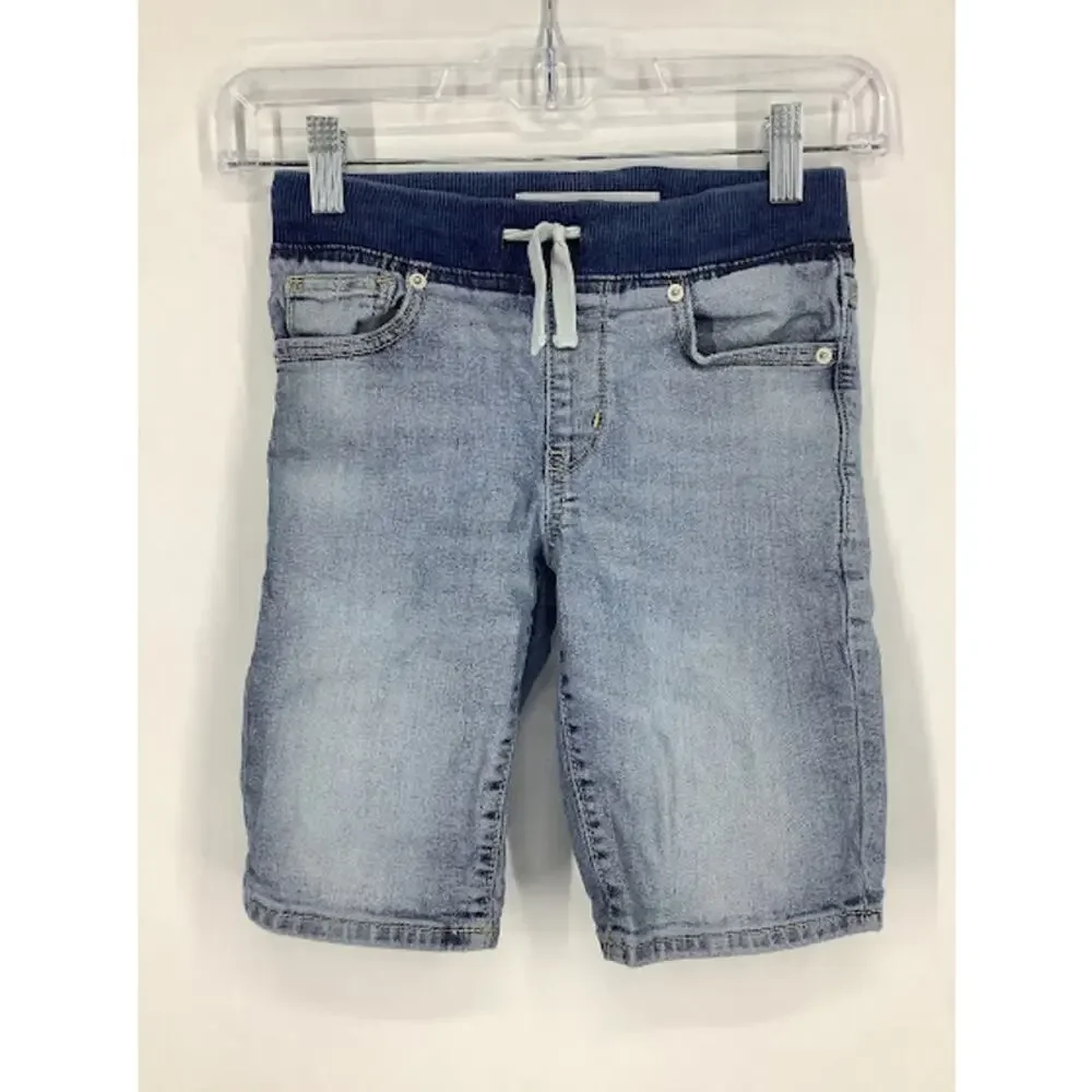 Old Navy Boys Karate Slim Stretch Denim Jean Shorts Kids Youth Size Medium